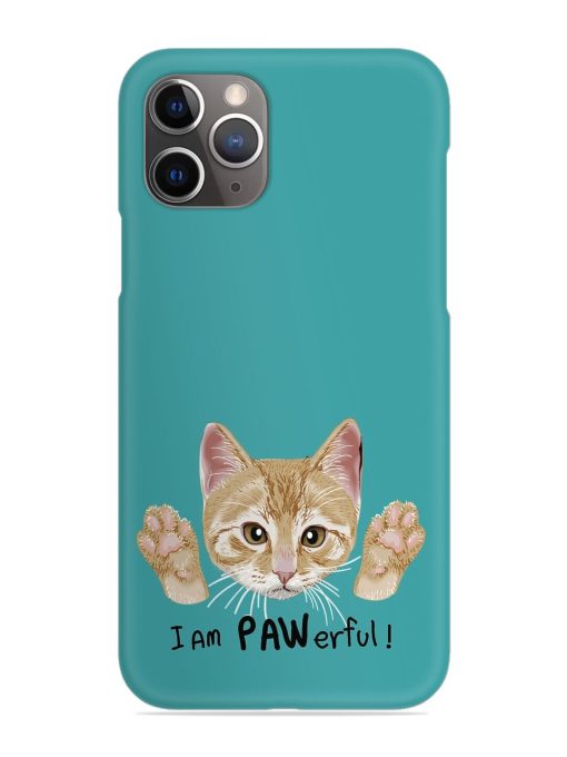 Typography Slogan Cat Snap Case for Apple Iphone 11 Pro Max Edge Zapvi