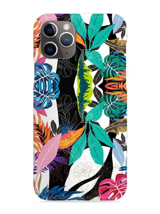 Floral Pattern Bright Snap Case for Apple Iphone 11 Pro Max Edge Zapvi