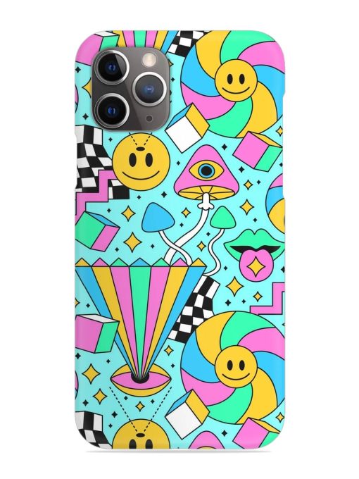 Trippy Rainbow 60S Snap Case for Apple Iphone 11 Pro Max Edge Zapvi