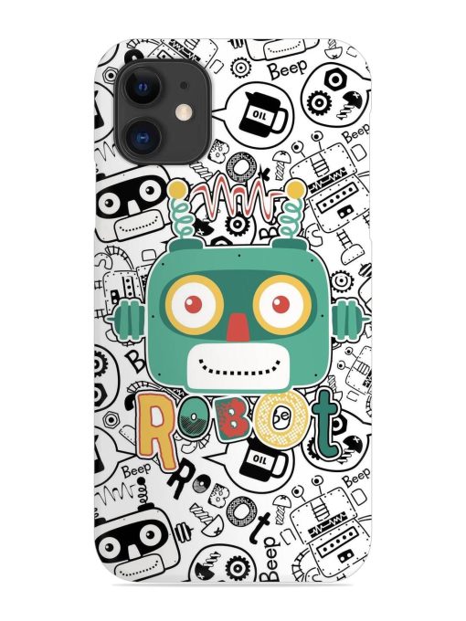 Robot Modern Seamless Pattern Snap Case for Apple Iphone 12 Edge Zapvi