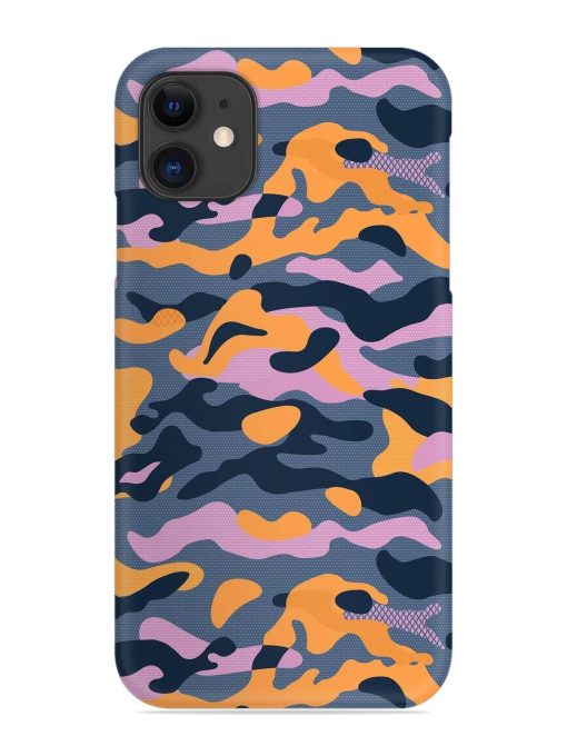 Camouflage Army Military English Orange Art Snap Case for Apple Iphone 12 Edge Zapvi