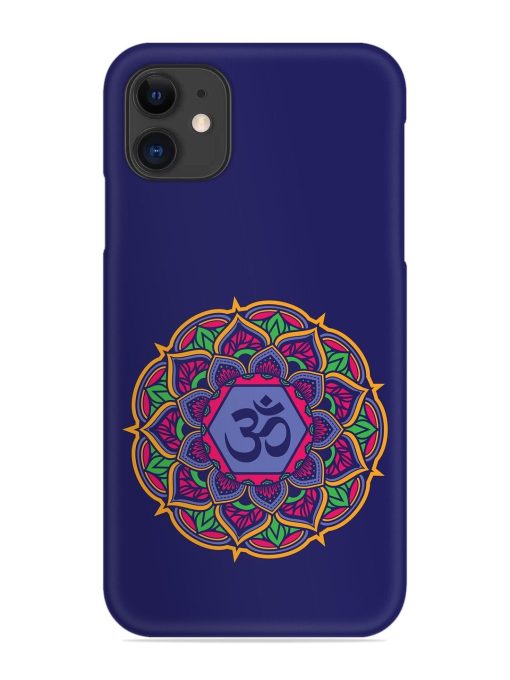 Om Mandala Art Blue Snap Case for Apple Iphone 12 Edge Zapvi