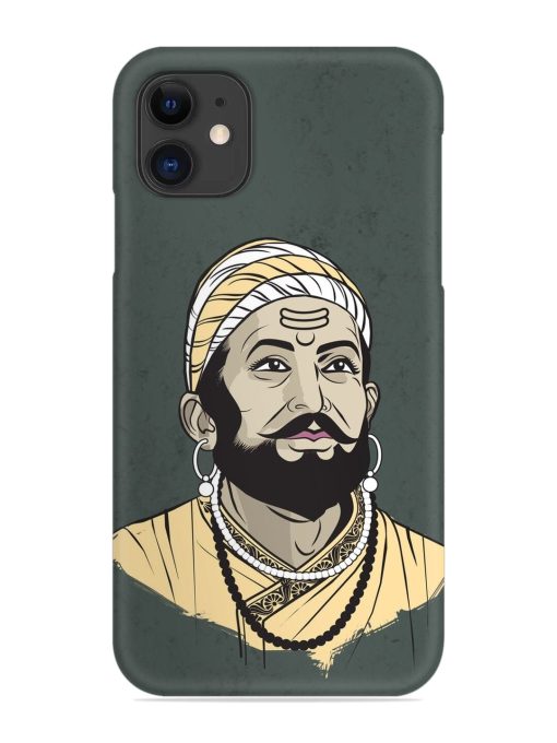 Shivaji Maharaj Vector Art Snap Case for Apple Iphone 12 Edge Zapvi