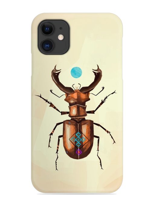 Stag Beetle Vector Snap Case for Apple Iphone 12 Edge Zapvi