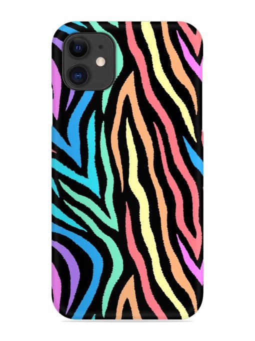 Colorful Abstract Zebra Snap Case for Apple Iphone 12 Edge Zapvi