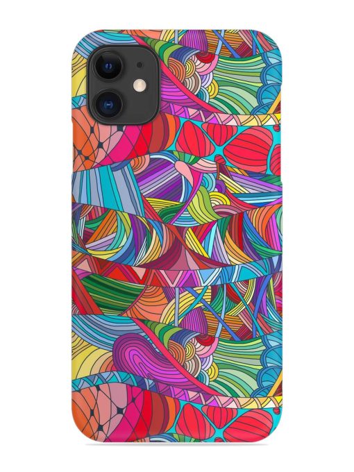 Seamless Patterns Hand Drawn Snap Case for Apple Iphone 12 Edge Zapvi