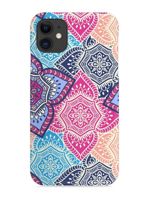 Ethnic Floral Seamless Snap Case for Apple Iphone 12 Edge Zapvi