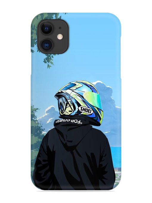 Rider With Helmet Snap Case for Apple Iphone 12 Edge Zapvi