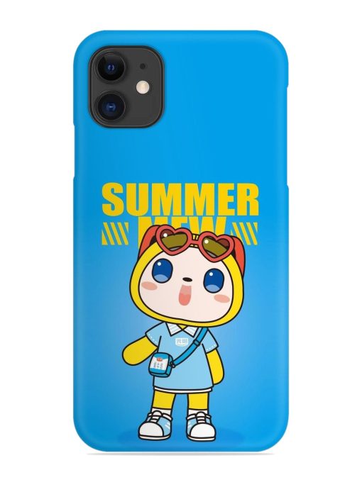 Summer Mew Cartoon Snap Case for Apple Iphone 12 Edge Zapvi