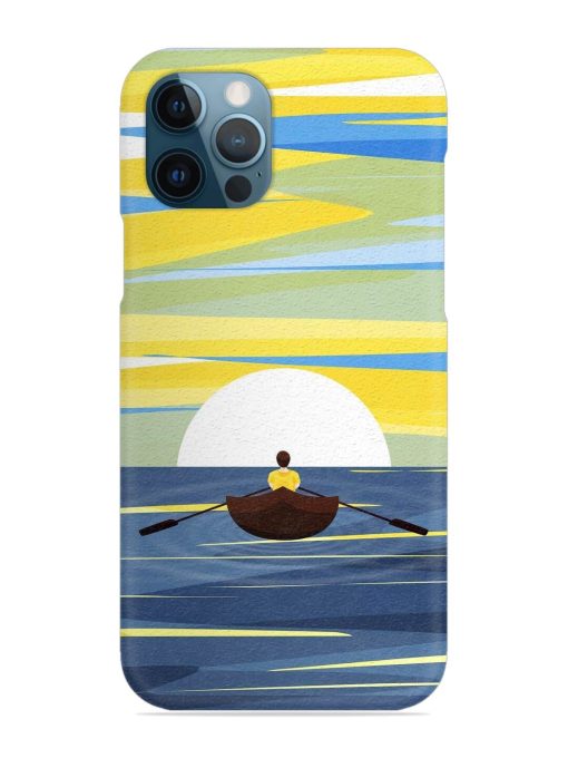 Rowing Person Ferry Paddle Snap Case for Apple Iphone 12 Pro Edge Zapvi