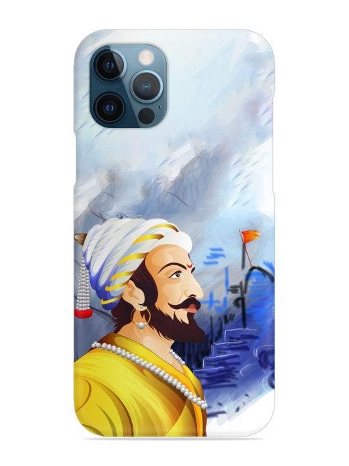 Shivaji Maharaj Color Paint Art Snap Case for Apple Iphone 12 Pro Edge Zapvi