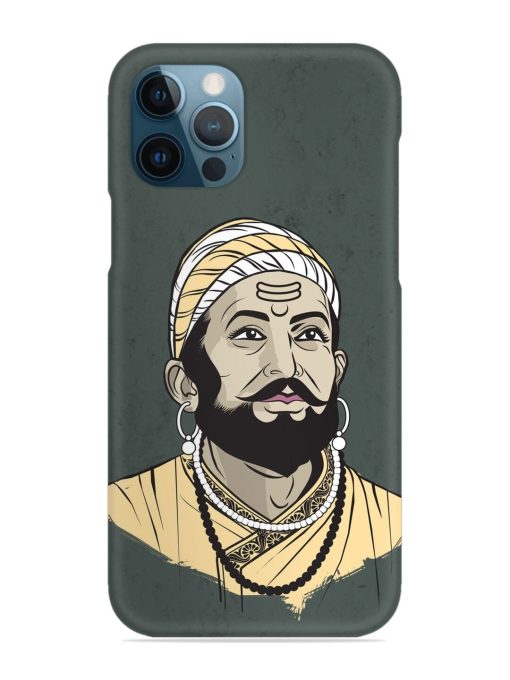 Shivaji Maharaj Vector Art Snap Case for Apple Iphone 12 Pro Edge Zapvi