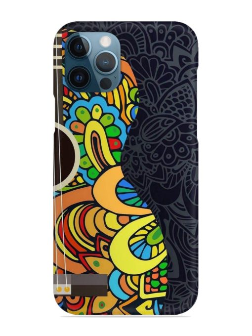 Guitar Vector Art Snap Case for Apple Iphone 12 Pro Edge Zapvi