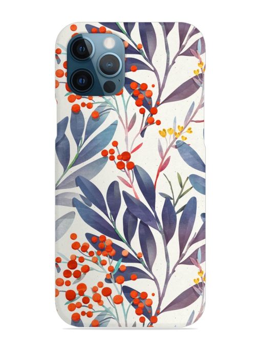 Seamless Floral Pattern Snap Case for Apple Iphone 12 Pro Edge Zapvi