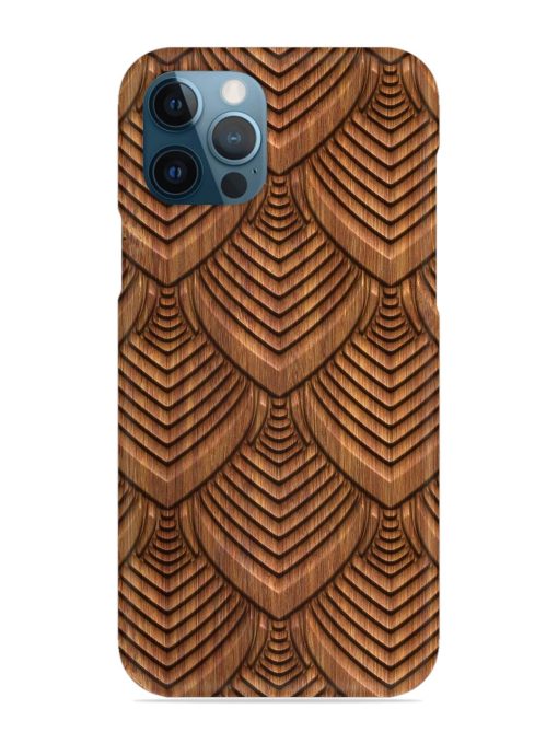 Carved Pattern On Snap Case for Apple Iphone 12 Pro Edge Zapvi