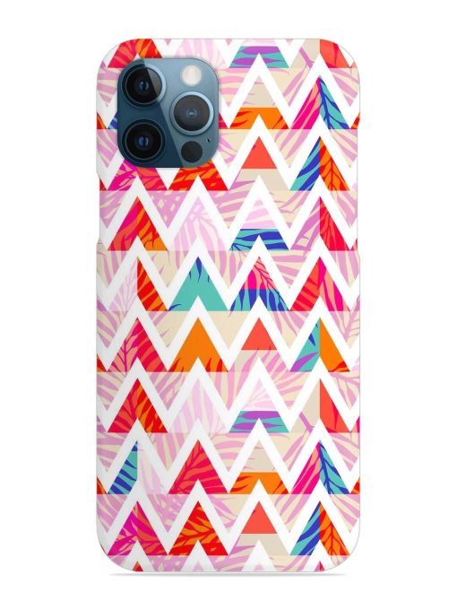 Abstract Triangle Background Snap Case for Apple Iphone 12 Pro Edge Zapvi