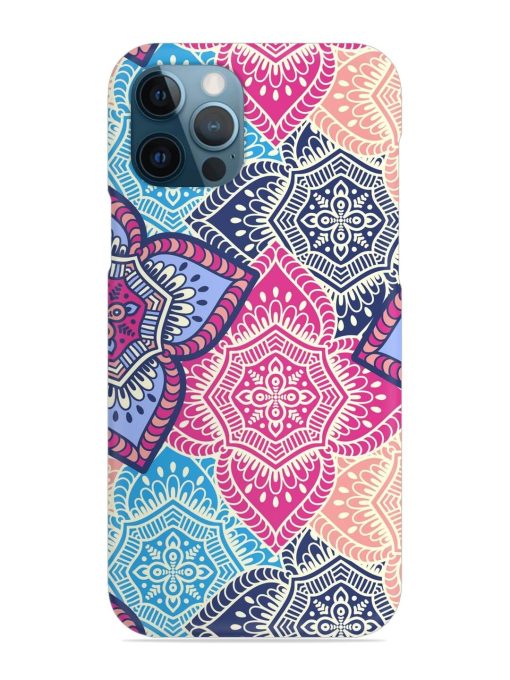 Ethnic Floral Seamless Snap Case for Apple Iphone 12 Pro Edge Zapvi