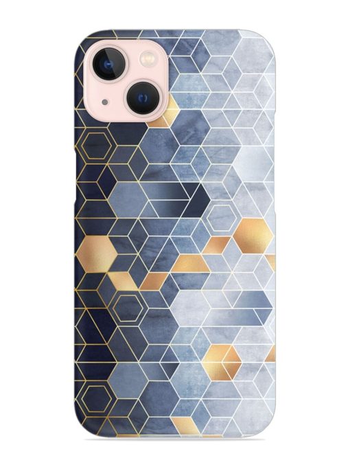 Geometric Abstraction Hexagons Snap Case for Apple Iphone 14 Edge Zapvi