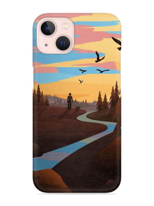 Natural Landscape Art Snap Case for Apple Iphone 14 Edge Zapvi