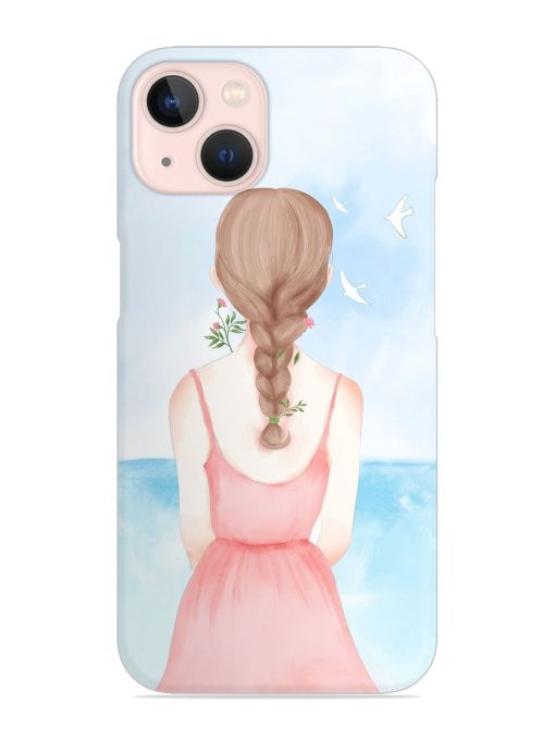 Watercolor Girl Vector Snap Case for Apple Iphone 14 Edge Zapvi