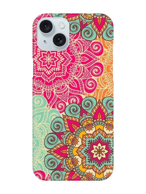 Mandala Seamless Snap Case for Apple Iphone 15 Plus Edge Zapvi