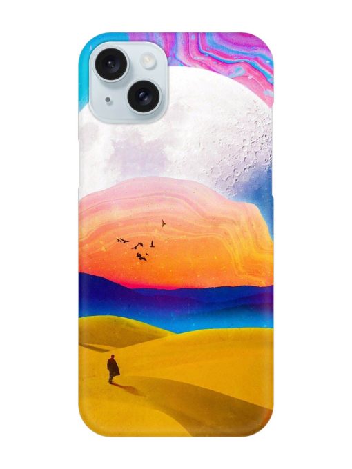 Sandy Desert Snap Case for Apple Iphone 15 Plus Edge Zapvi