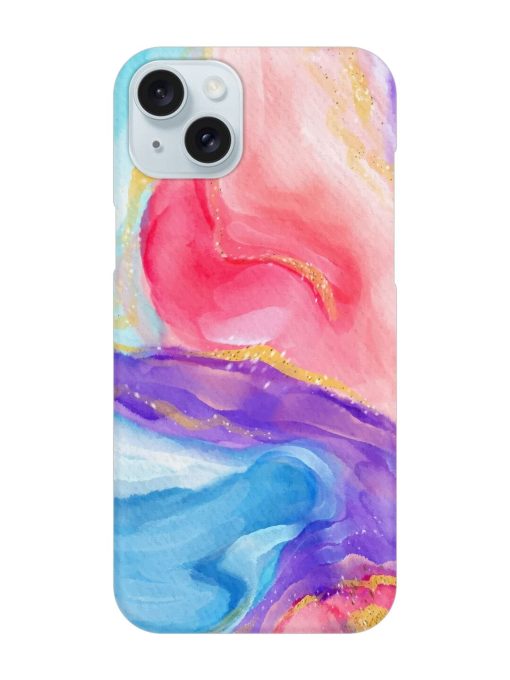 Watercolor Gradient Snap Case for Apple Iphone 15 Plus Edge Zapvi