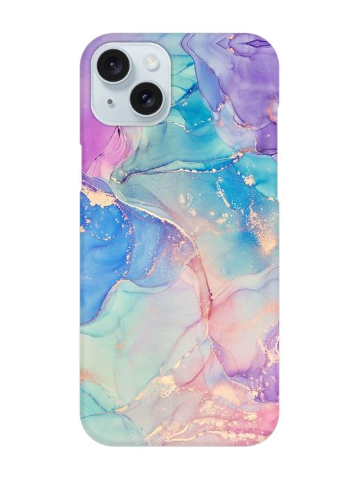 Alcohol Ink Colors Snap Case for Apple Iphone 15 Plus Edge Zapvi