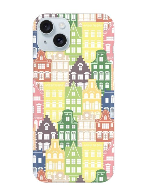 Seamless Shapes Pattern Snap Case for Apple Iphone 15 Plus Edge Zapvi