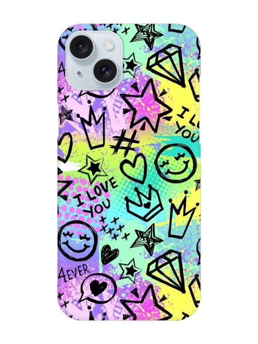 Bright Seamless Pattern Snap Case for Apple Iphone 15 Plus Edge Zapvi