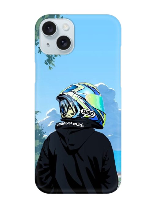 Rider With Helmet Snap Case for Apple Iphone 15 Plus Edge Zapvi