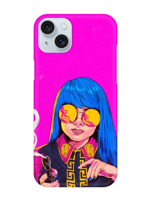 Aesthetic Anime Girl Snap Case for Apple Iphone 15 Plus Edge Zapvi