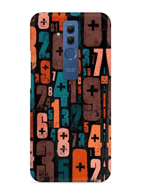 0 To 9 Art Snap Case for Honor Mate 20 Lite Edge Zapvi