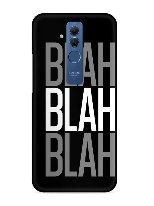 Blah Blah Blah Wallpaper Snap Case for Honor Mate 20 Lite Edge Zapvi