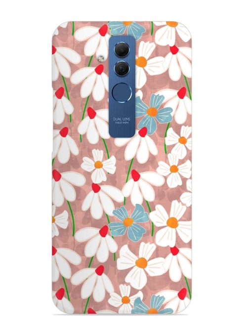 Abstract Petal Flowers Snap Case for Honor Mate 20 Lite Edge Zapvi