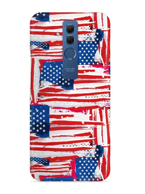 Usa Flag Seamless Snap Case for Honor Mate 20 Lite Edge Zapvi