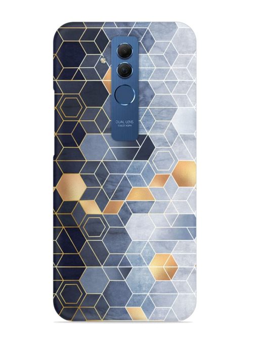 Geometric Abstraction Hexagons Snap Case for Honor Mate 20 Lite Edge Zapvi