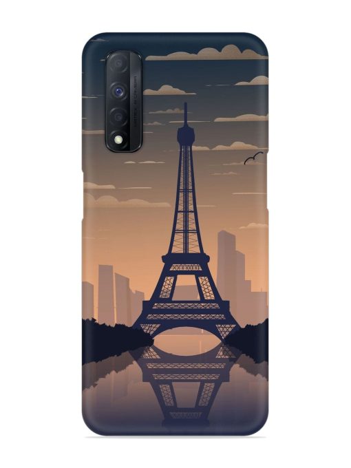 France Paris Eiffel Tower Gradient Snap Case for Realme Narzo 30 (4G) Edge Zapvi