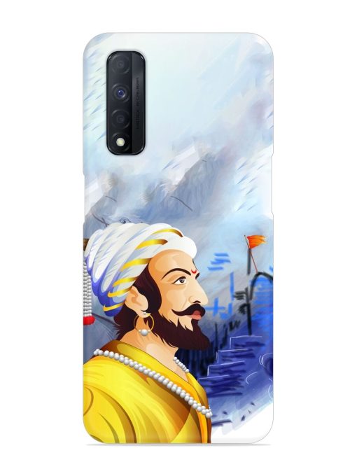 Shivaji Maharaj Color Paint Art Snap Case for Realme Narzo 30 (4G) Edge Zapvi