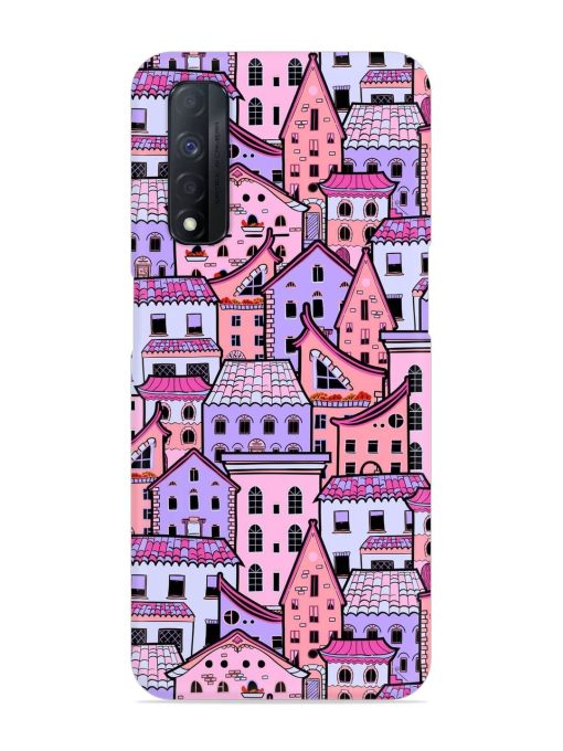 Seamless Pattern Houses Snap Case for Realme Narzo 30 (4G) Edge Zapvi