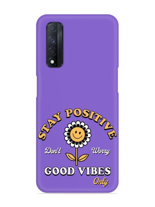 Retro Positive Flower Snap Case for Realme Narzo 30 (4G) Edge Zapvi