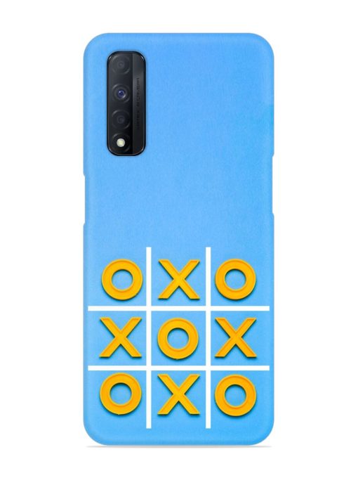 Yellow Plastic Crosses Snap Case for Realme Narzo 30 (4G) Edge Zapvi