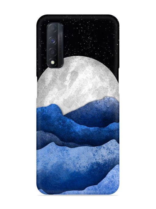 Full Moon Mountain Vector Snap Case for Realme Narzo 30 (4G) Edge Zapvi