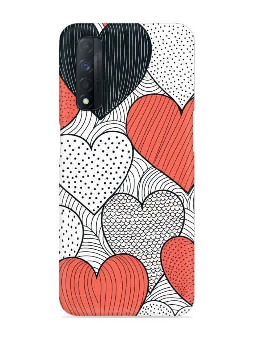 Girly Heart Seamless Snap Case for Realme Narzo 30 (4G) Edge Zapvi