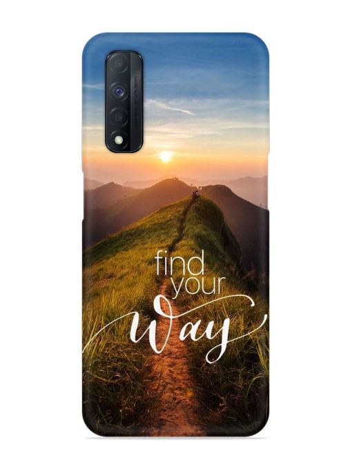 Find Your Way Snap Case for Realme Narzo 30 (4G) Edge Zapvi