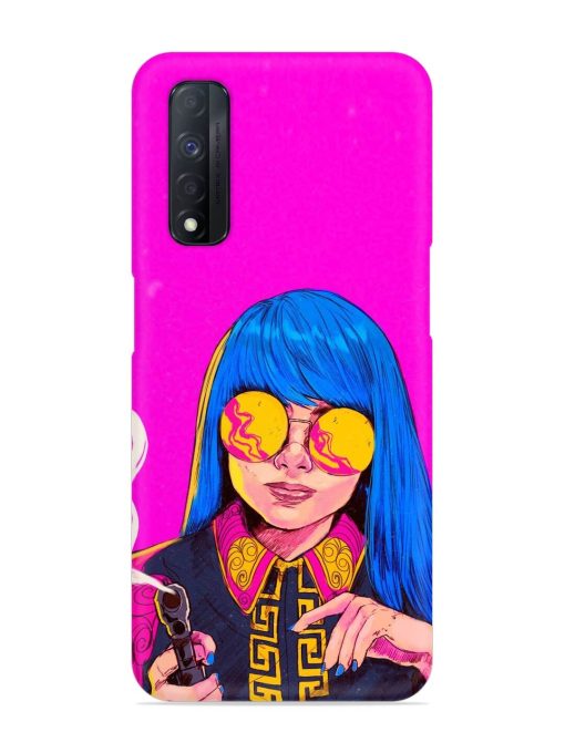 Aesthetic Anime Girl Snap Case for Realme Narzo 30 (4G) Edge Zapvi