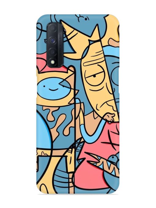 Silly Face Doodle Snap Case for Realme Narzo 30 (4G) Edge Zapvi