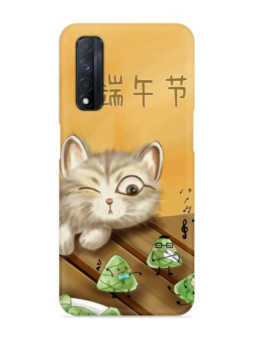 Cat Scorpion Dancing Snap Case for Realme Narzo 30 (4G) Edge Zapvi