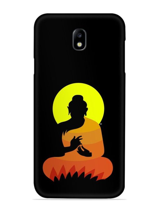 Buddha Art Black Snap Case for Samsung Galaxy J7 (2017) Edge Zapvi