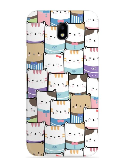 Cute Adorable Cat Snap Case for Samsung Galaxy J7 (2017) Edge Zapvi